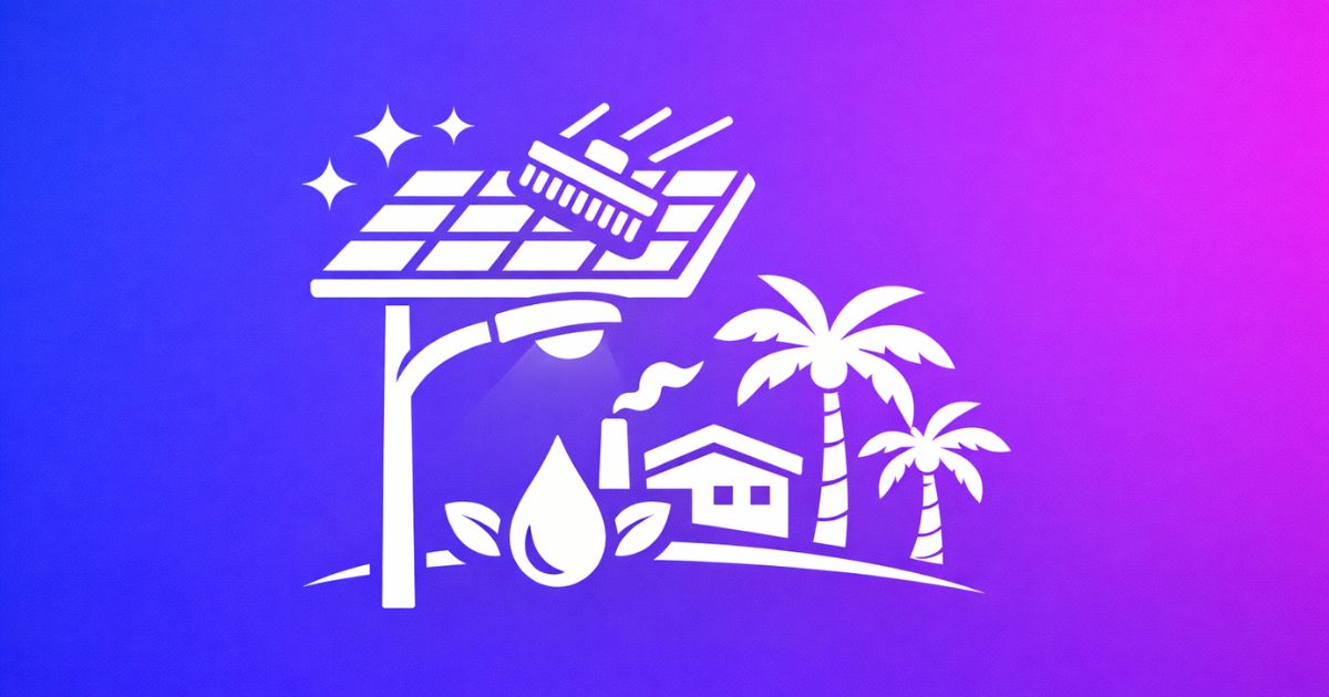 Self Cleaning Street Light Palm Oil