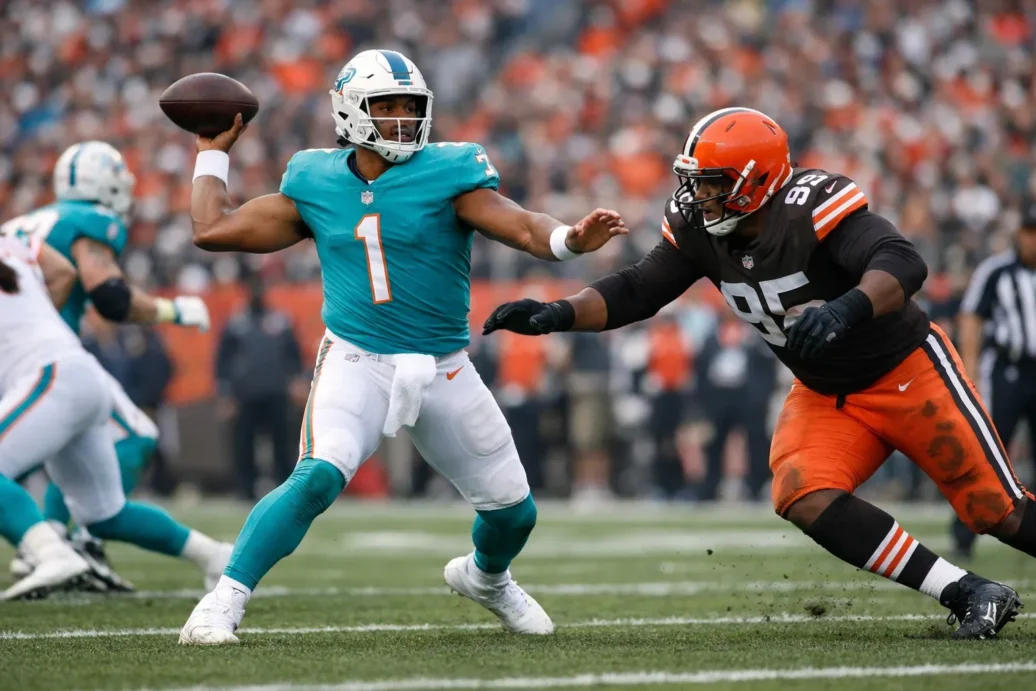 miami dolphins vs cleveland browns match player stats