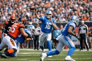 Detroit Lions vs Bengals Match Player Stats Breakdown