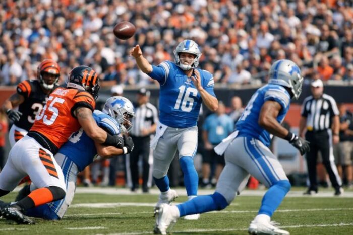 Detroit Lions vs Bengals Match Player Stats Breakdown