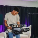 Professional film industry technology representing the importance of supporting legal content distribution and creator rights